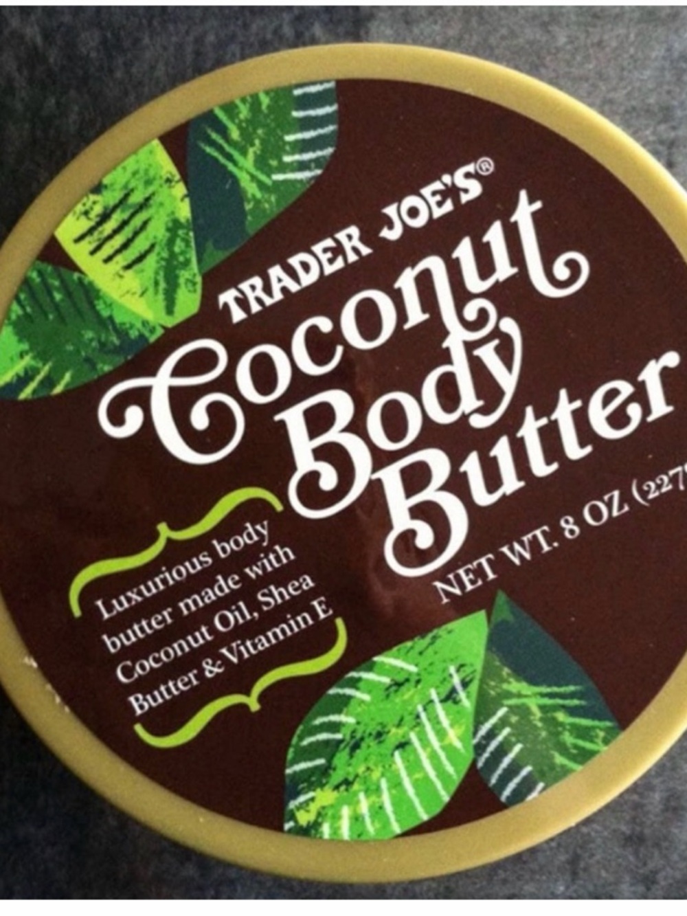 Trader Joe's Coconut Body Butter - Brown & Gold - Picture 3 of 3